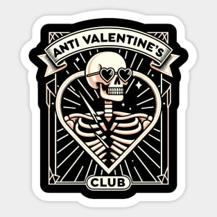 Anti Valentine’s Club - Art Deco Aesthetics Sticker